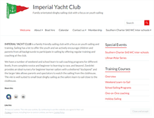 Tablet Screenshot of imperialyachtclub.co.za